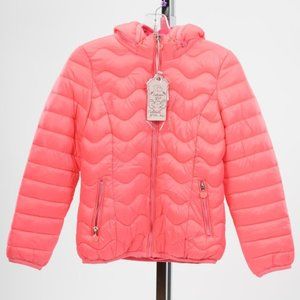 Pink Puffy Reversible Jacket (Sizes Children's 8-16 )